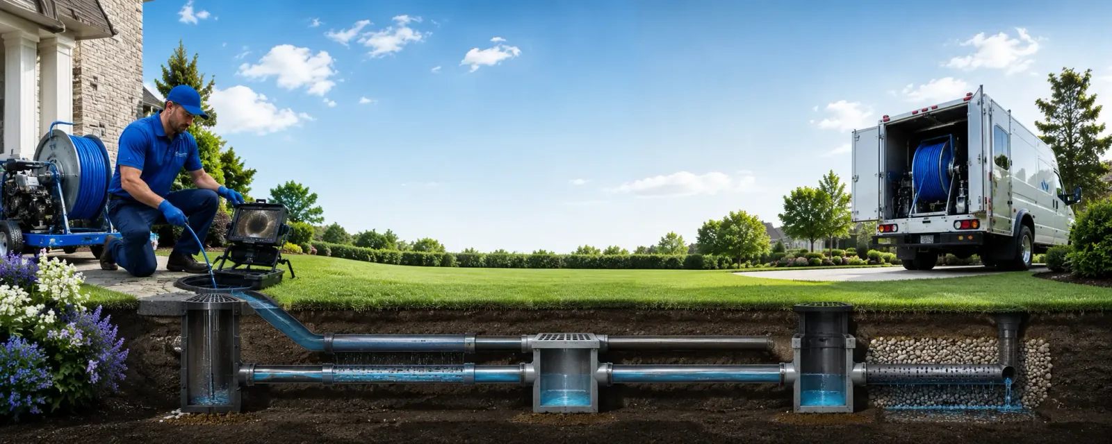 Outdoor drain cleaning information for Elsmere, NE